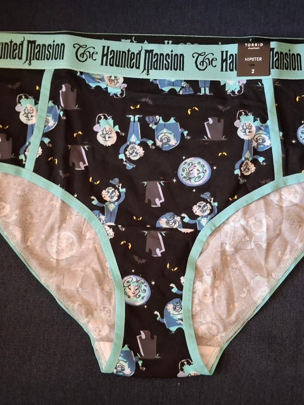 NEW TORRID HAUNTED MANSION PRINT HIPSTER -SIZE 2